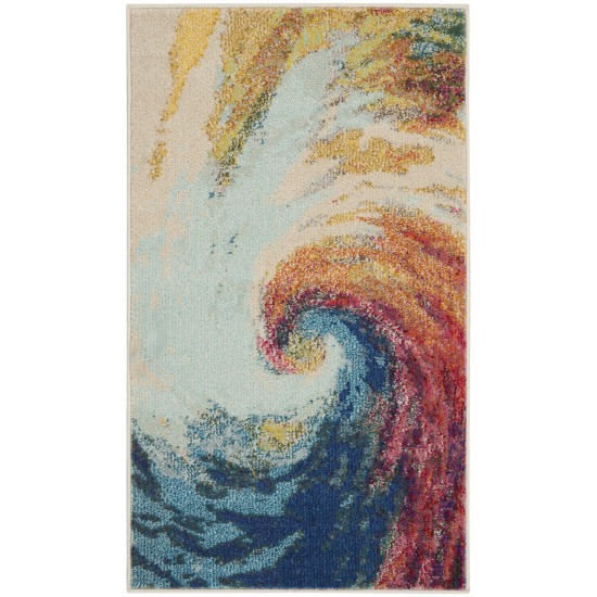 Nourison Celestial CES07 Area Rug, Wave, 2'2" x 3'9"