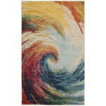 Nourison Celestial CES07 Area Rug, Wave, 3' x 5'