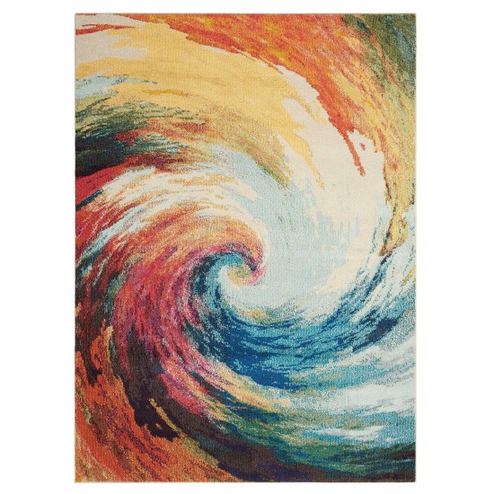 Nourison Celestial CES07 Area Rug, Wave, 3'11" x 5'11"