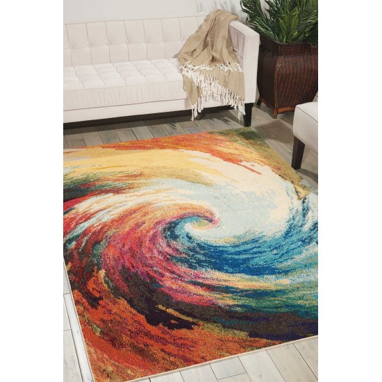 Nourison Celestial CES07 Area Rug, Wave, 3'11" x 5'11"