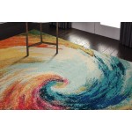 Nourison Celestial CES07 Area Rug, Wave, 5'3" x 7'3"