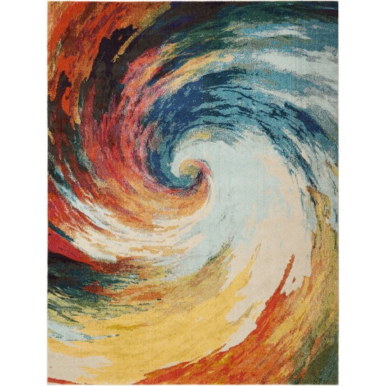 Nourison Celestial CES07 Area Rug, Wave, 6'7" x 9'7"