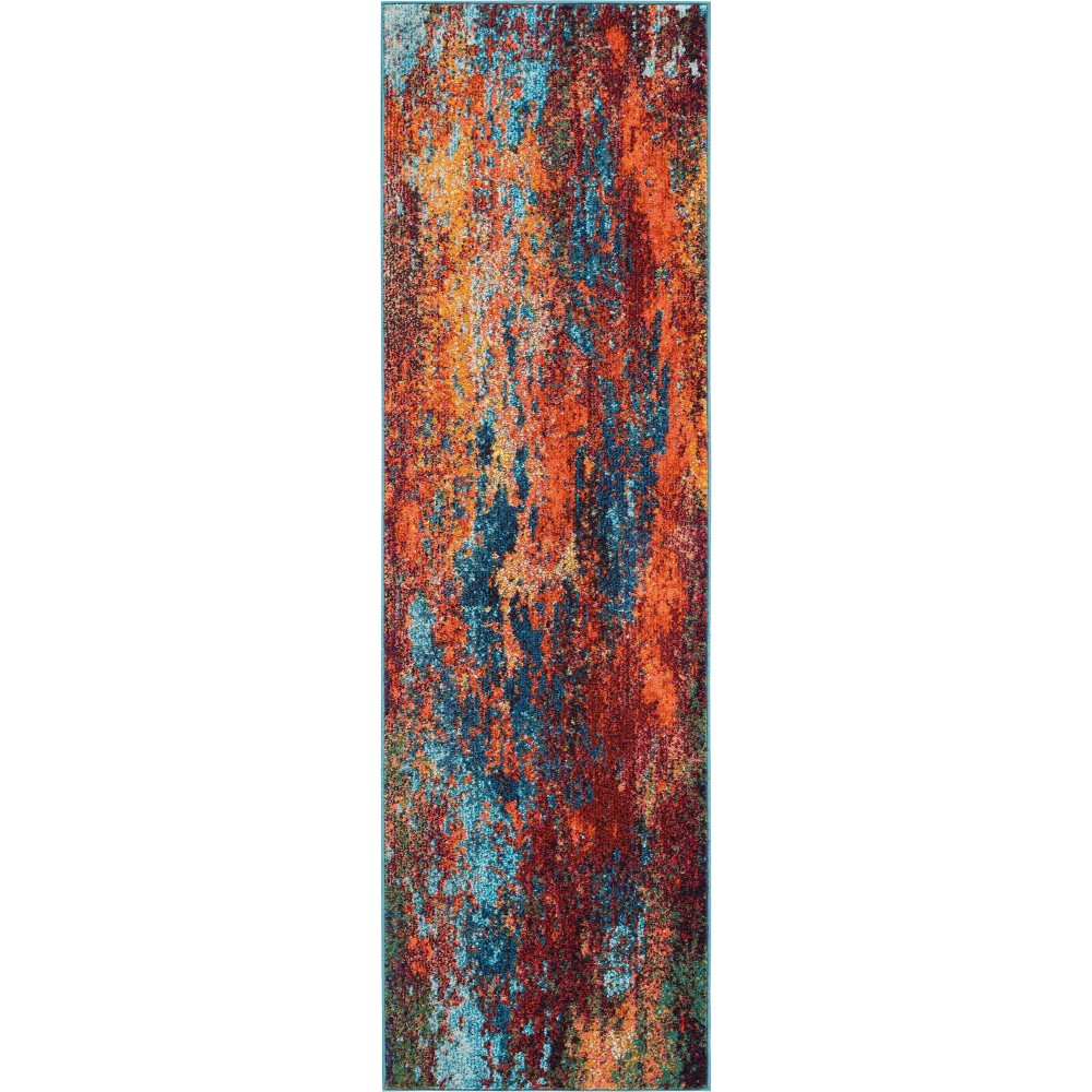 Nourison Celestial CES08 Runner Rug, Atlantic, 2'2" x 12' Nourison Celestial CES08 Runner Rug, Atlantic, 2'2" x 12'