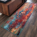 Nourison Celestial CES08 Runner Rug, Atlantic, 2'2" x 7'6"