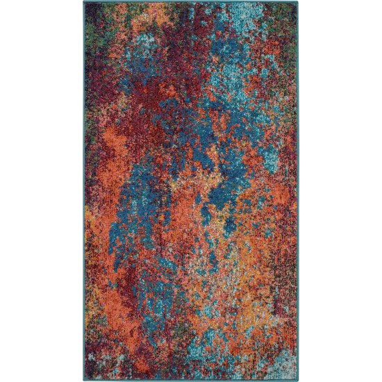 Nourison Celestial CES08 Area Rug, Atlantic, 3' x 5'