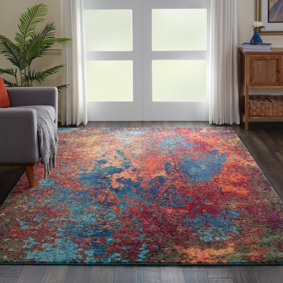 Nourison Celestial CES08 Area Rug, Atlantic, 7'10" x 10'6"