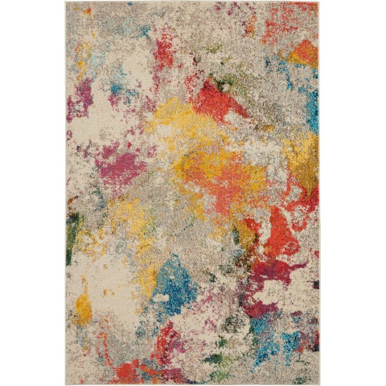 Nourison Celestial CES12 Area Rug, Ivory/Multicolor, 3'11" x 5'11"