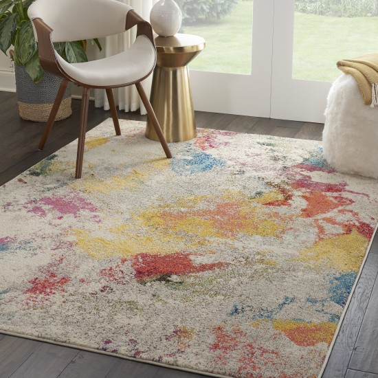 Nourison Celestial CES12 Area Rug, Ivory/Multicolor, 3'11" x 5'11"