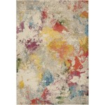 Nourison Celestial CES12 Area Rug, Ivory/Multicolor, 6' x 9'