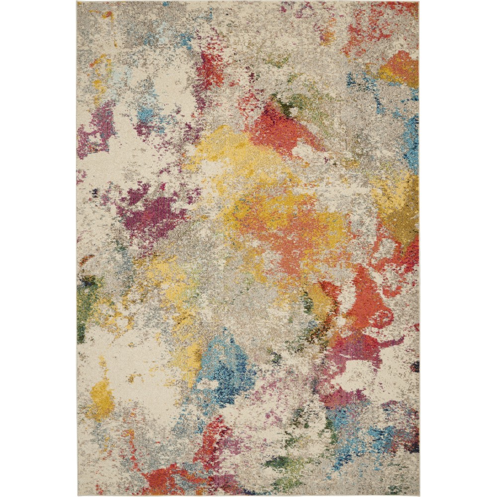 Nourison Celestial CES12 Area Rug, Ivory/Multicolor, 6' x 9'