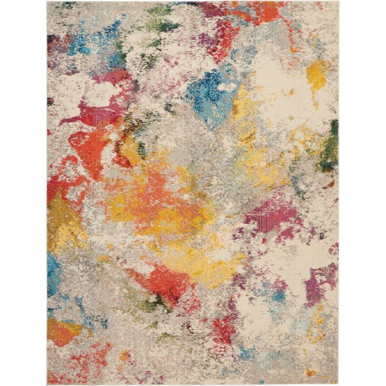 Nourison Celestial CES12 Area Rug, Ivory/Multicolor, 7'10" x 10'6"