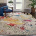 Nourison Celestial CES12 Area Rug, Ivory/Multicolor, 7'10" x 10'6"