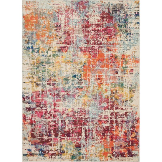 Nourison Celestial CES13 Area Rug, Pink/Multicolor, 5'3" x 7'3"