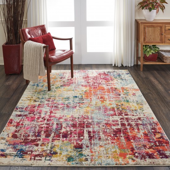 Nourison Celestial CES13 Area Rug, Pink/Multicolor, 5'3" x 7'3"