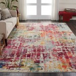 Nourison Celestial CES13 Area Rug, Pink/Multicolor, 7'10" x 10'6"