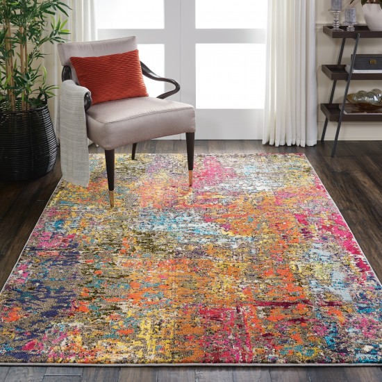 Nourison Celestial CES14 Area Rug, Sunset, 5'3" x 7'3"