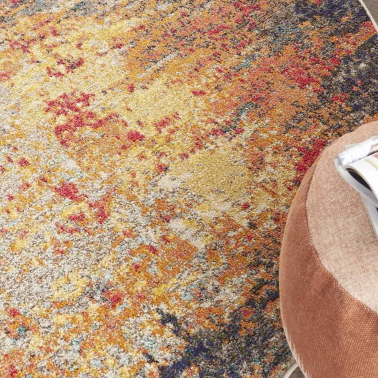 Nourison Celestial CES15 Area Rug, Multicolor, 7'10" x Round