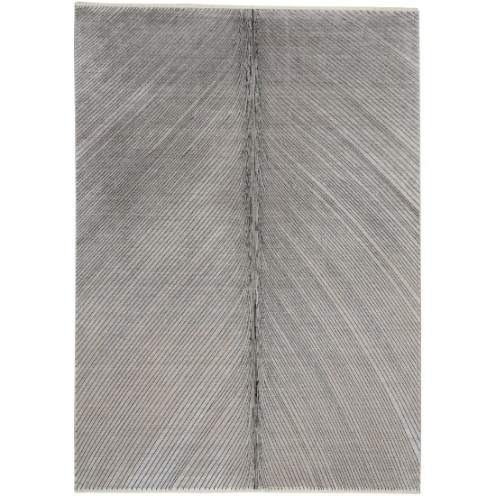 Calvin Klein Balian CK50 Area Rug, Silver/Grey, 5'3" x 7'3"