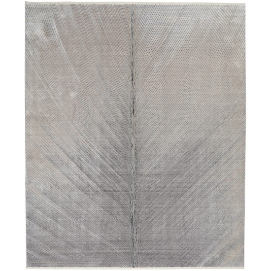 Calvin Klein Balian CK50 Area Rug, Silver/Grey, 8' x 10'