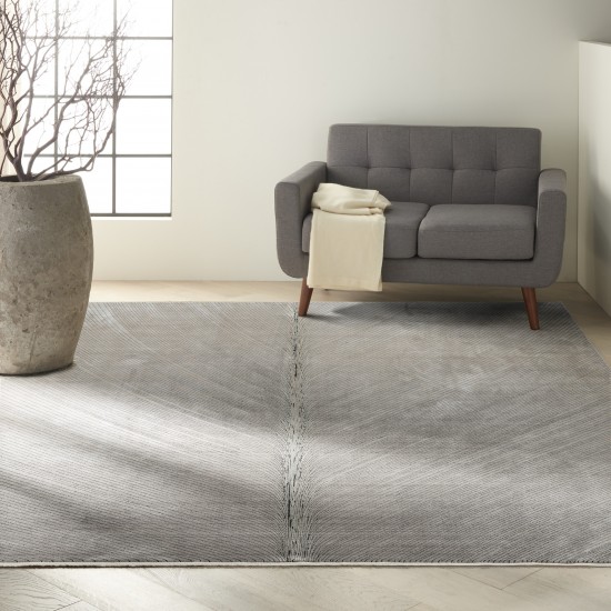 Calvin Klein Balian CK50 Area Rug, Silver/Grey, 8' x 10'