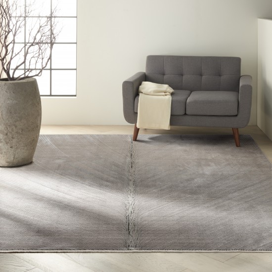 Calvin Klein Balian CK50 Area Rug, Silver/Grey, 9' x 12'