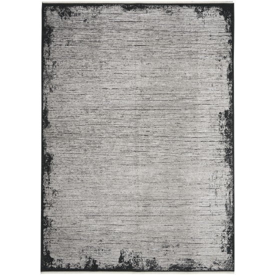 Calvin Klein Balian CK51 Area Rug, Grey/Black, 5'3" x 7'3"