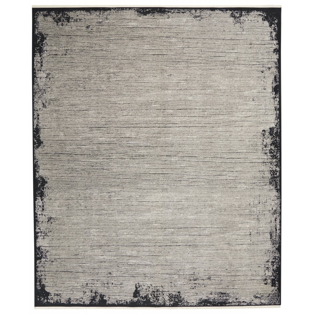 Calvin Klein Balian CK51 Area Rug, Grey/Black, 8' x 10'