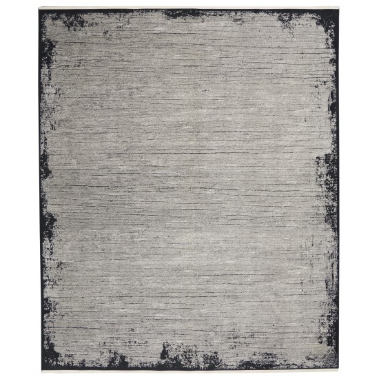 Calvin Klein Balian CK51 Area Rug, Grey/Black, 9' x 12'