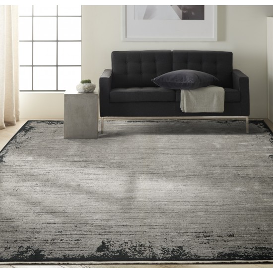 Calvin Klein Balian CK51 Area Rug, Grey/Black, 9' x 12'