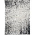 Calvin Klein Balian CK55 Area Rug, Black/Silver, 10' x 13'2"