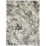 Calvin Klein Balian CK56 Area Rug, Silver/Black, 10' x 13'2"