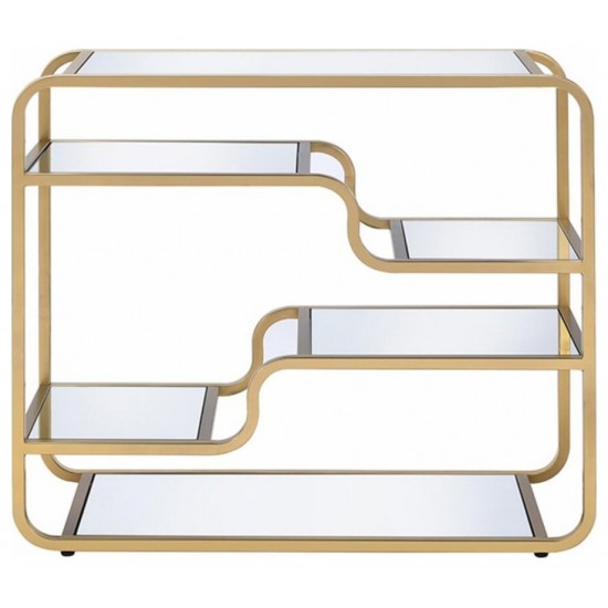 ACME Astrid Sofa Table, Gold & Mirror