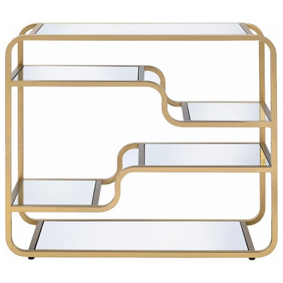 ACME Astrid Sofa Table, Gold & Mirror
