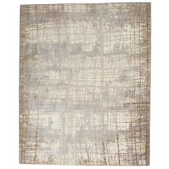 Calvin Klein Ck950 Rush CK950 Area Rug, Ivory/Taupe, 10' x 14'