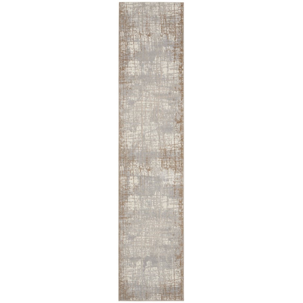 Calvin Klein Ck950 Rush CK950 Runner Rug, Ivory/Taupe, 2'3" x 10'