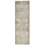 Calvin Klein Ck950 Rush CK950 Runner Rug, Ivory/Taupe, 2'3" x 7'3"