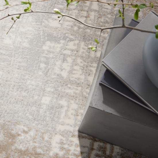 Calvin Klein Ck950 Rush CK950 Area Rug, Ivory/Taupe, 6' x 9'