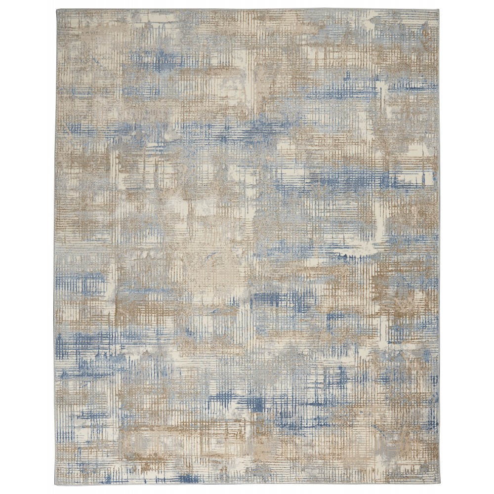 Calvin Klein Ck950 Rush CK951 Area Rug, Blue/Beige, 10' x 14'