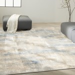 Calvin Klein Ck950 Rush CK951 Area Rug, Blue/Beige, 10' x 14'