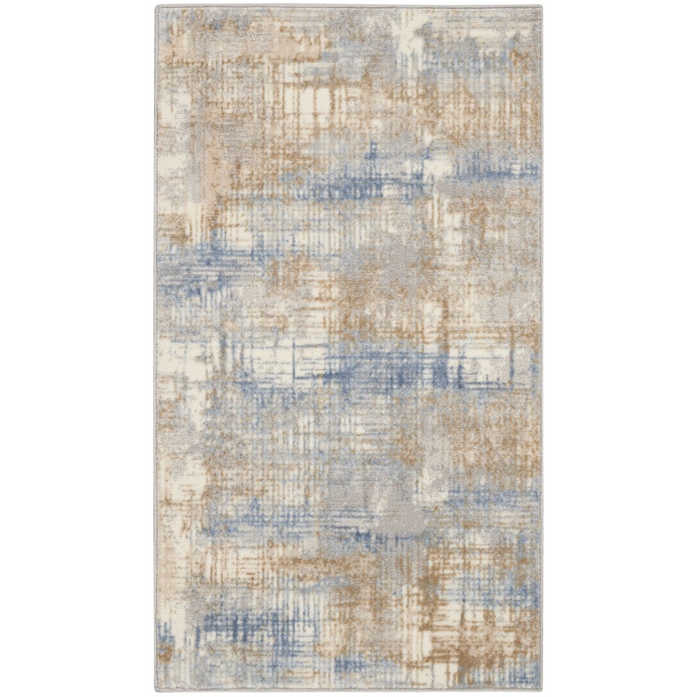 Calvin Klein Ck950 Rush CK951 Area Rug, Blue/Beige, 2'2" x 3'9"