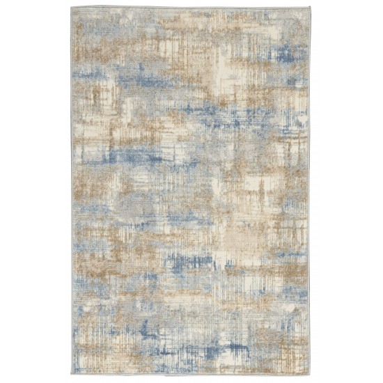 Calvin Klein Ck950 Rush CK951 Area Rug, Blue/Beige, 3'2" x 5'