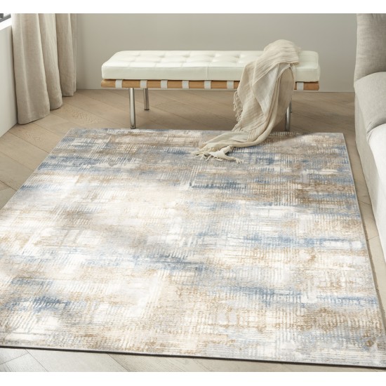 Calvin Klein Ck950 Rush CK951 Area Rug, Blue/Beige, 4' x 6'