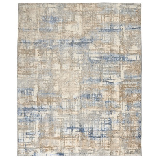 Calvin Klein Ck950 Rush CK951 Area Rug, Blue/Beige, 9' x 12'