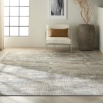 Calvin Klein Ck950 Rush CK951 Area Rug, Grey/Beige, 10' x 14'