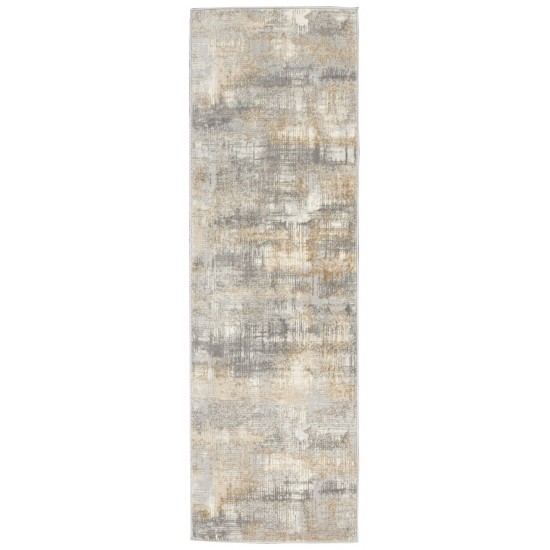 Calvin Klein Ck950 Rush CK951 Runner Rug, Grey/Beige, 2'3" x 7'3"