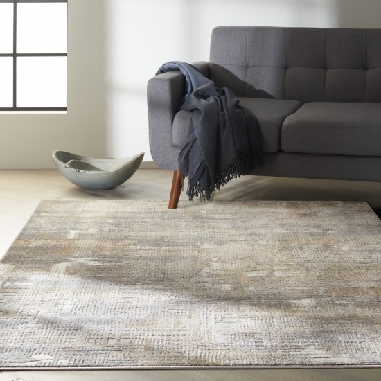 Calvin Klein Ck950 Rush CK951 Area Rug, Grey/Beige, 5'3" x 7'3"