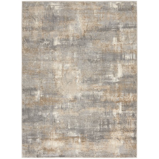 Calvin Klein Ck950 Rush CK951 Area Rug, Grey/Beige, 6' x 9'