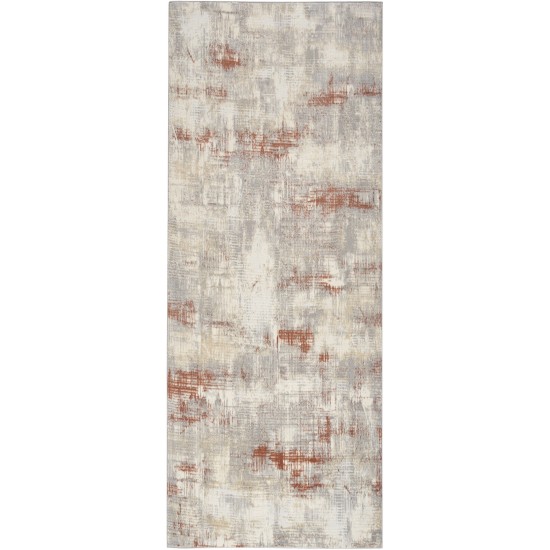 Calvin Klein Ck950 Rush CK951 Runner Rug, Ivory/Multicolor, 2'3" x 7'3"