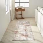 Calvin Klein Ck950 Rush CK951 Runner Rug, Ivory/Multicolor, 2'3" x 7'3"