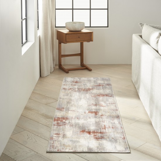 Calvin Klein Ck950 Rush CK951 Runner Rug, Ivory/Multicolor, 2'3" x 7'3"